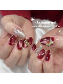 マグネット×リボンネイル
