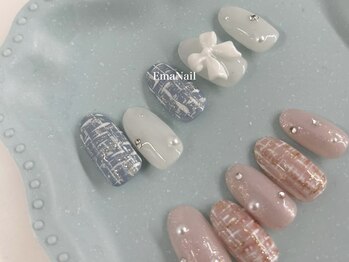 エマネイル プラス キハクヤ 梅田店(EmaNail+KIHAKUYA)/ツイードネイル