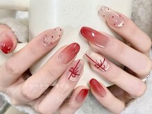 トゥートゥー(TOUTOU)/ボルドーカラグラxリボンxドット