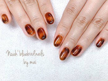 ノアブルーバードネイルズ(Noah' bluebird .nails)/やっぱり王道べっ甲ネイル