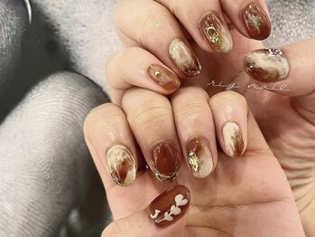 リグネイル 草加(rig nail)/カフェラテ*。