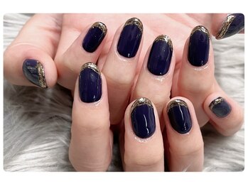 ブランネイル(BLANC.nail)/ミラーフレンチ