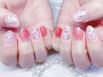 キラキラネイル 川口 南鳩ヶ谷店/桜デザイン