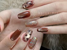 トゥートゥー(TOUTOU)/ヒョウ柄xブラウンxゴールド