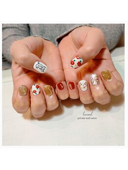 ハヌル(haneul.)/2026年/新春ネイル/和柄