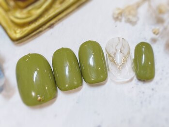 ネイルアンドアイラッシュ ブレス エスパル山形本店(BLESS)/大理石ネイル