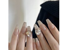 クイーンズビューティーサロン 歌舞伎町店(Queen's beauty salon)/チップ長さ出し10本+ワンカラー