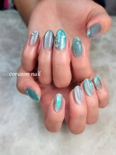 コラソンネイル(corazon nail)/HAND90分コース☆水滴ネイル