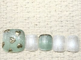 定額foot ハートネイル　¥10010