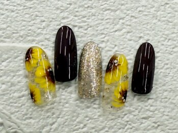 プルミエ ネイル(Premier Nail)/NEWデザイン★ひまわりネイル