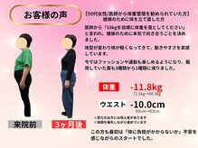 カインド整体院(KiND整体院)/50代　3ヵ月ダイエット成果