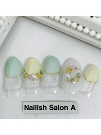 パステル夏ネイル