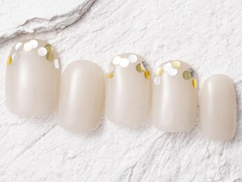 ジェミーネイル エビス(Jemiy nail ebisu)/ホログラムフレンチ6480yen