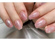 ハニーバニー(HoneyBunny)/雪の結晶が素敵な冬ネイル