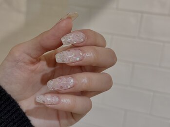 エルト 四条烏丸(elto)の写真/シンプルなデザインでも美フォルムで手元を美しく♪［うる艶ワンカラー/フレンチ/ベージュピンク］