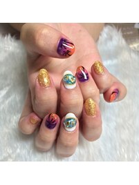 ヤシの木ネイル☆