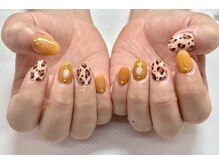アイリッシュネイル 久屋大通店(Irish Nail)/ヒョウ柄×くすみイエローネイル