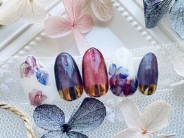 紫陽花ネイル◆¥7990