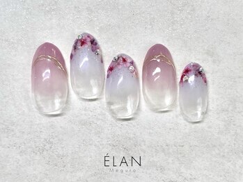 エラン メグロ(ELAN Meguro)/押し花ネイル