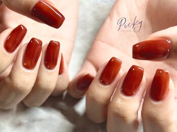 ピッキー(Picky)/赤みブラウンワンカラー