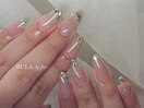 ガラスフレンチネイル＊*