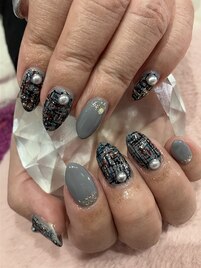 ツイードネイル
