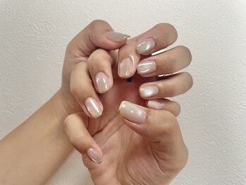 ミラーフレンチネイル