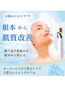 エステサロン さくら 中山ミレニティ店の写真/【繰り返す年齢肌悩みに終止符を！】結果重視のヒト幹フェイシャルで、本気の肌質改善エイジングケア!!