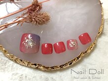 ネイルドール(Nail Doll)/ピンクとパープルのニュアンス