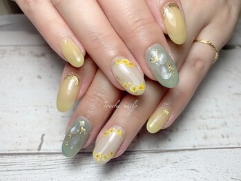 トゥーシェネイルズ 上中野店(Touche’nails)/押し花デザイン