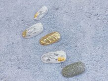 シェリーネイル(Cherie Nail)/フラッシュネイル×ミラーアート