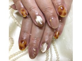 ギャラクシーべっ甲ネイル