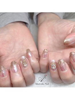 アカツキネイル(Akatsuki Nail)/クリスマスパーツ ミラーネイル