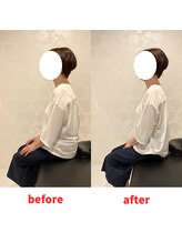 ナオル整体 福岡香椎院(NAORU整体)/60代女性施術事例【猫背】