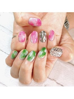 リグネイルスタジオ(Lig nail studio)/タイダイネイル