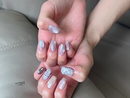 チェックネイル ¥12200