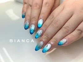 マグネットon水滴ネイル