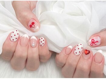 レディスペネイル ノマエ 名駅店(Redispe nail nomae)/チェリー×リボン☆