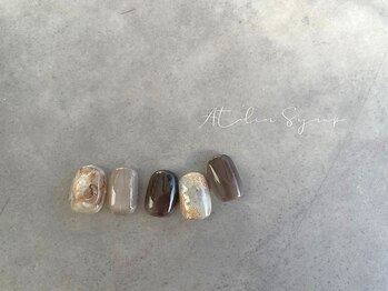 アトリエシロップネイル(Atelier Syrup nail)/たっぷりデザインコース¥7000