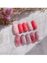 オーブ(AUBE)/バレンタインネイル