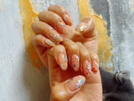 リーフホログラムネイル