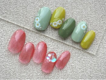 ネイル マテリア 池袋店(Nail Materia)の写真/【有資格者在籍】定額コース¥6300/豊富なサンプル充実◎フォルム形成&丁寧な甘皮処理で女性らしい指先に＊