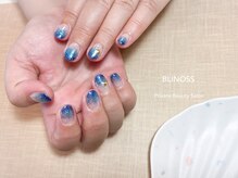 ブリノス(BLINOSS)/ブルー☆ラメグラデーション
