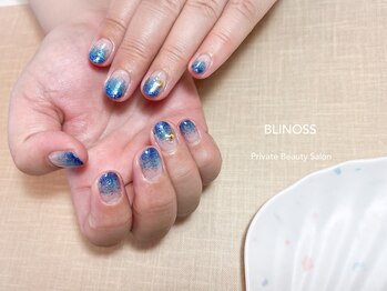 ブリノス(BLINOSS)/ブルー☆ラメグラデーション