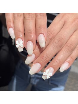 ラフィーナ(RAFFINA)/リボン×オフホワイト