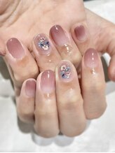 リセ 銀座本店(Lisse)/押花×グラデーション