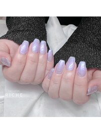 梅雨ネイル♪パープルワンカラー