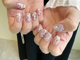 グリッターネイル　パラジェル