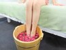 アロマオイルマッサージ40分+漢方足湯(10分ヘッド付き)　50分　¥5480