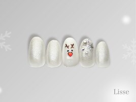 クリスマス鹿アートデザイン